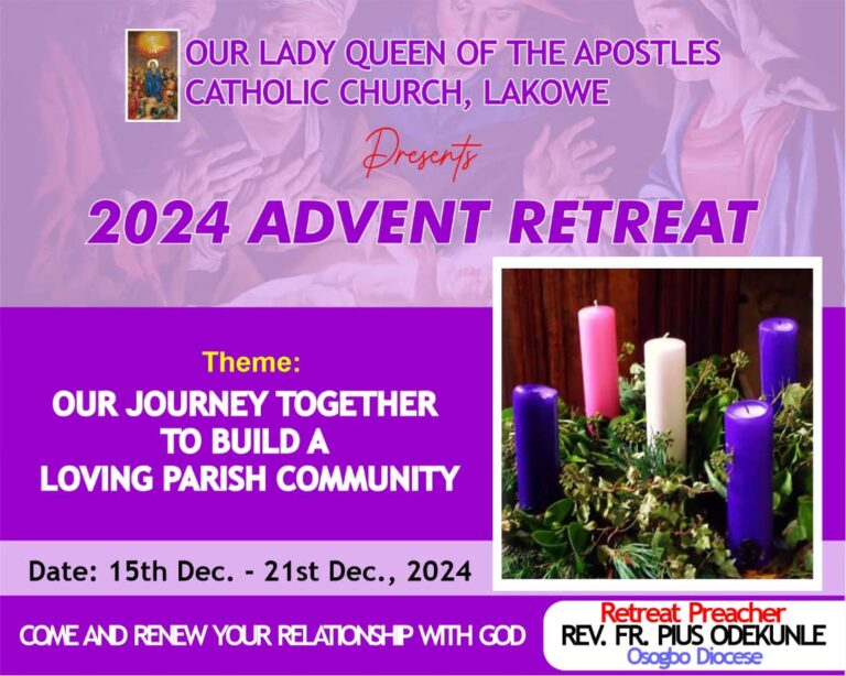 2025 Advent Retreat Banner - OLQA